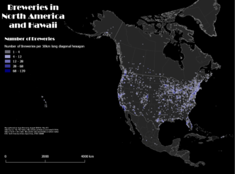 Brewery Density Map